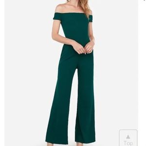 Express Off The Shoulder Wide Leg Jumpsuit
